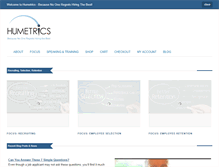 Tablet Screenshot of humetrics.com